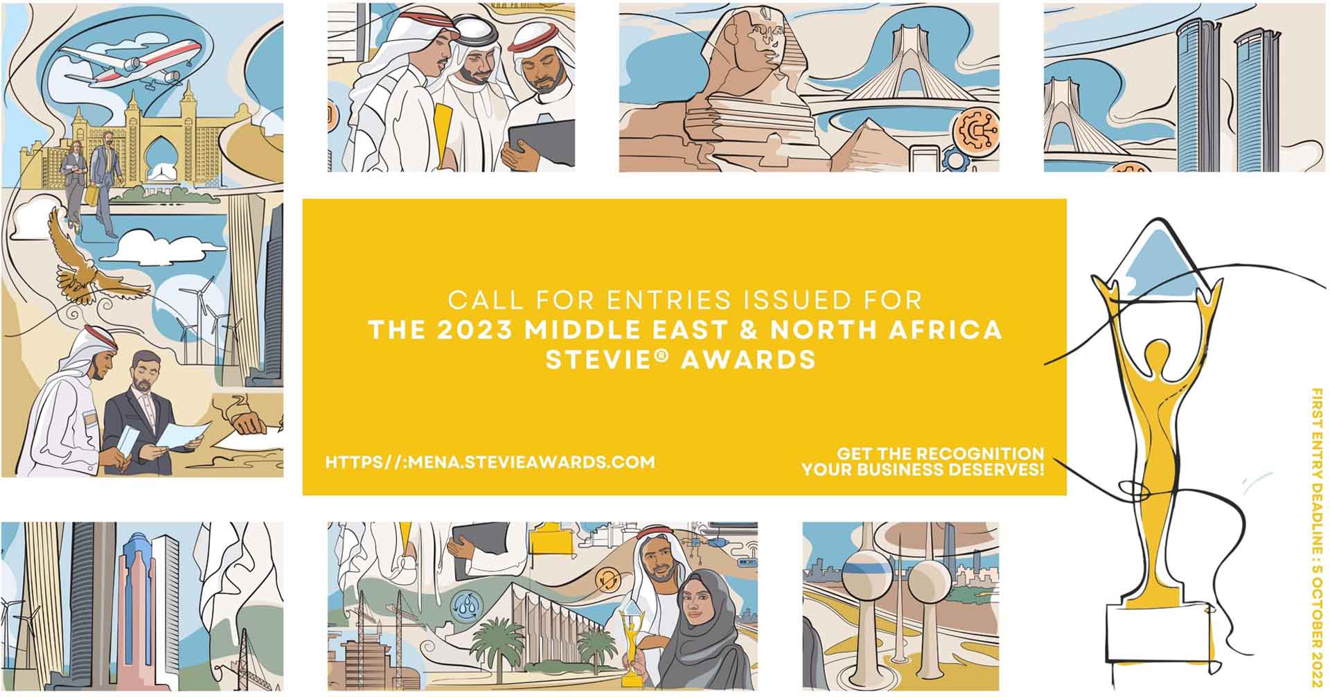 Call for entries issued for the 2023 Middle East & North Africa Stevie awards 